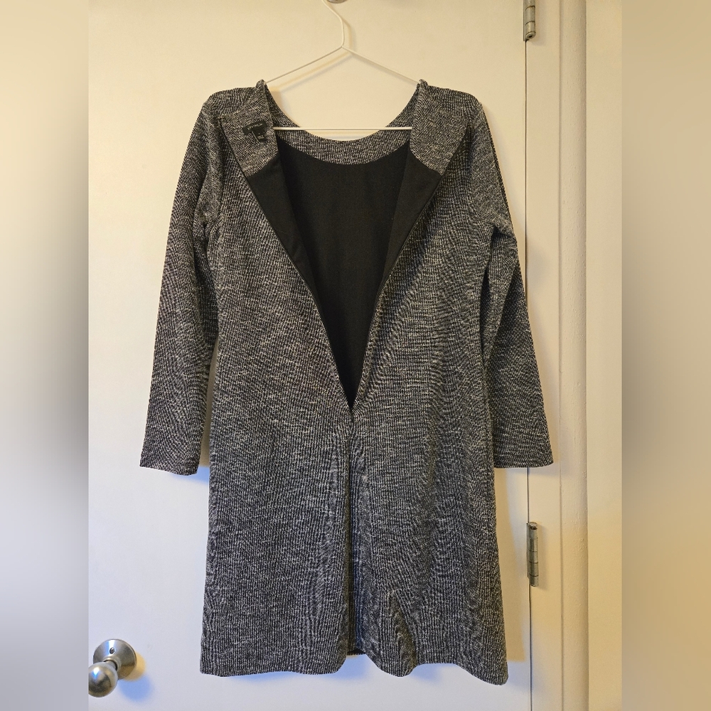 EUC Ann Taylor Pearl Dress Gray, Lined - Picture 8 of 9